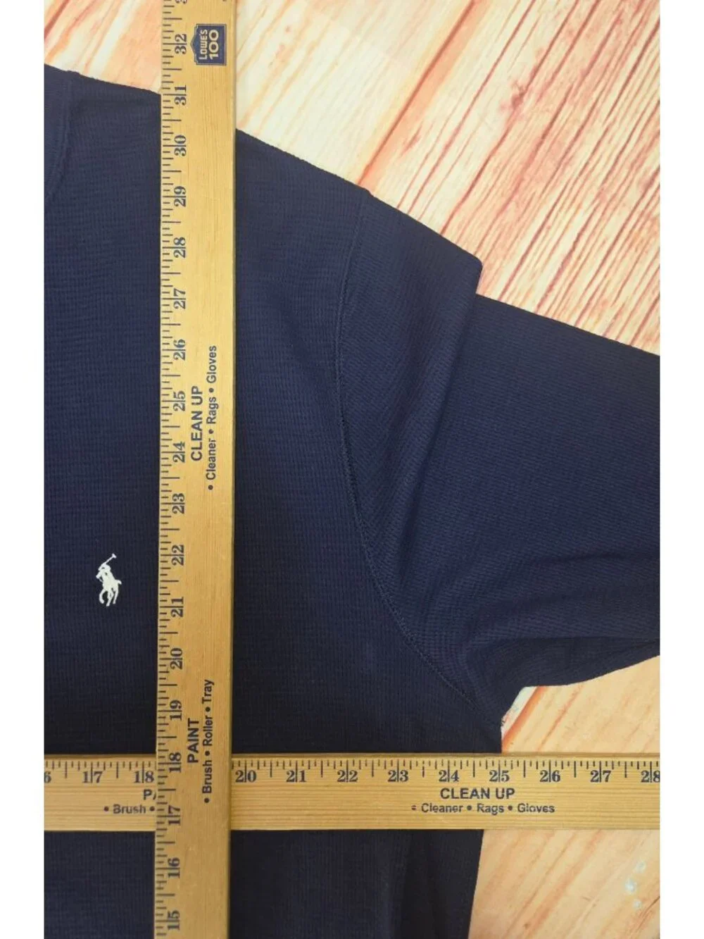 Polo Ralph Lauren Mens Navy Long Sleeve Thermal Shirt Large